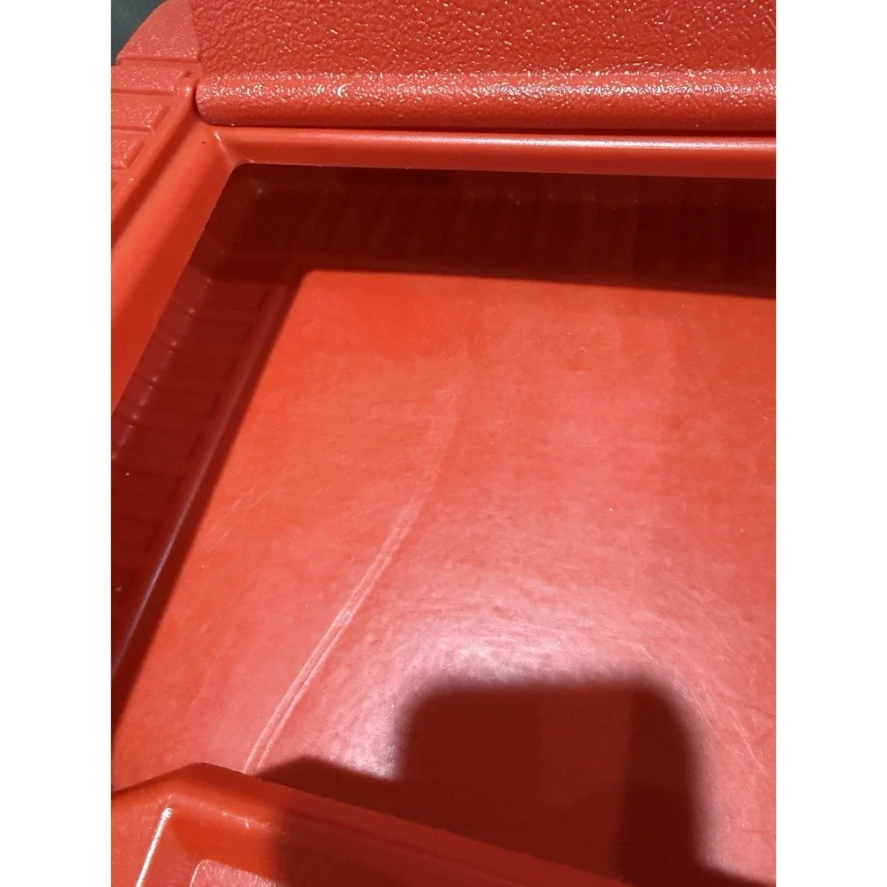 Vintage LEGO 1985 Red Plastic Storage Carrying Case Box Bin 15